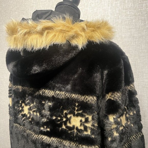 Fur Jacket  Ladies M hooded lined - Picture 4 of 8